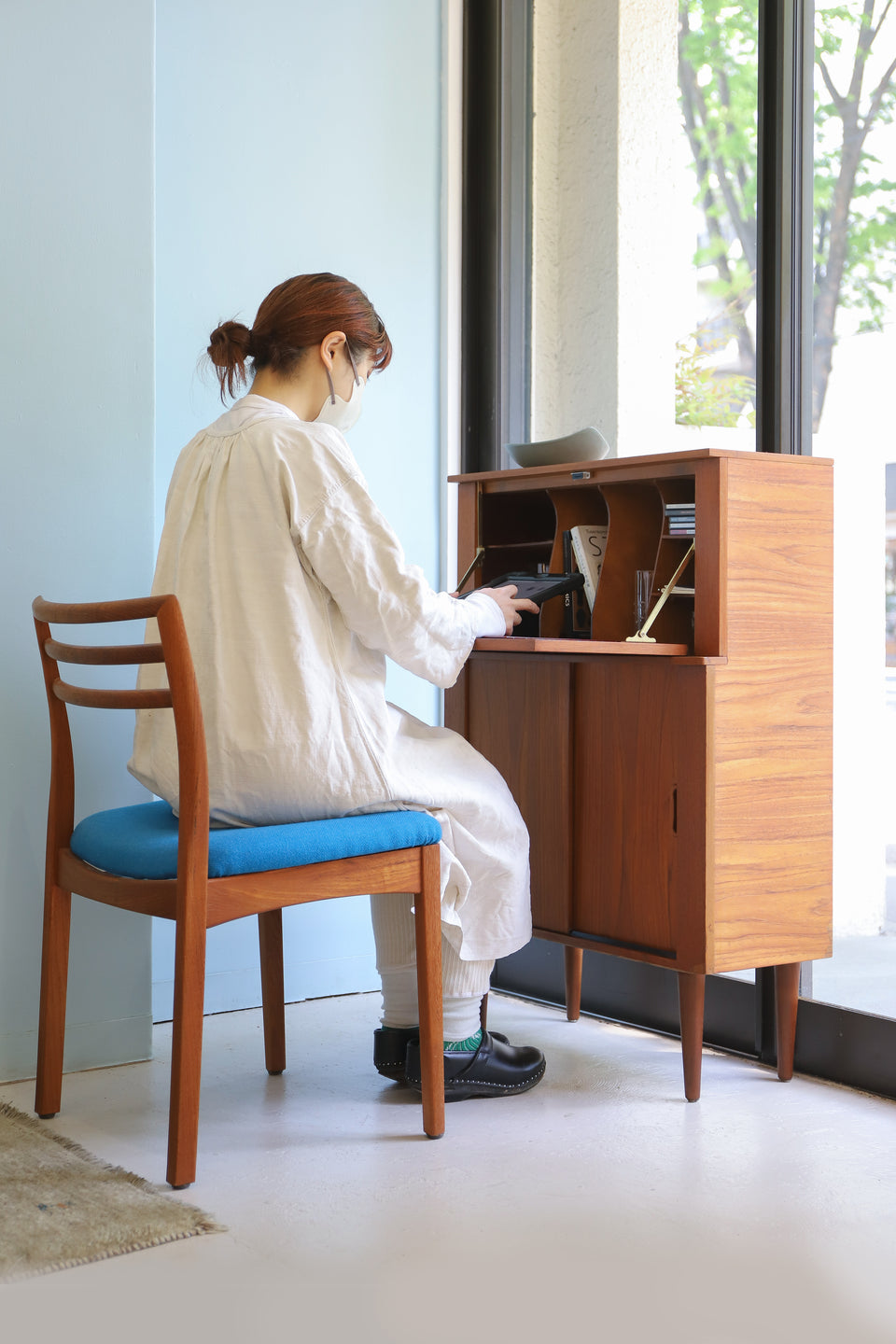 Midcentury Vintage Drink Cabinet Bureau/ミッドセンチュリーヴィンテージ ドリンクキャビネット ビューロー