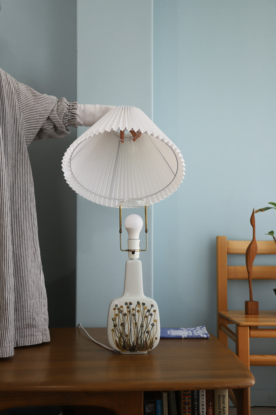 Danish Vintage Royal Copenhagen Baca Table Lamp Ellen Malmer/デンマークヴィンテージ ロイヤルコペンハーゲン バッカ テーブルランプ エレン・マルマー 間接照明 北欧インテリア