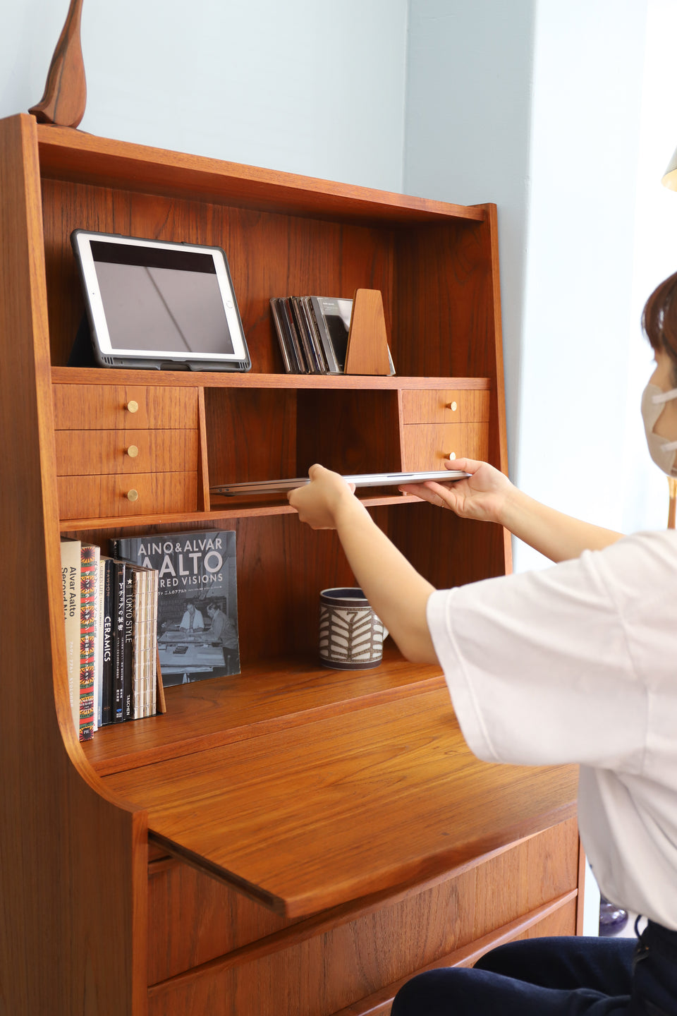 Writing Bureau Teakwood Danish Vintage/デンマークヴィンテージ ライティングビューロー 北欧家具