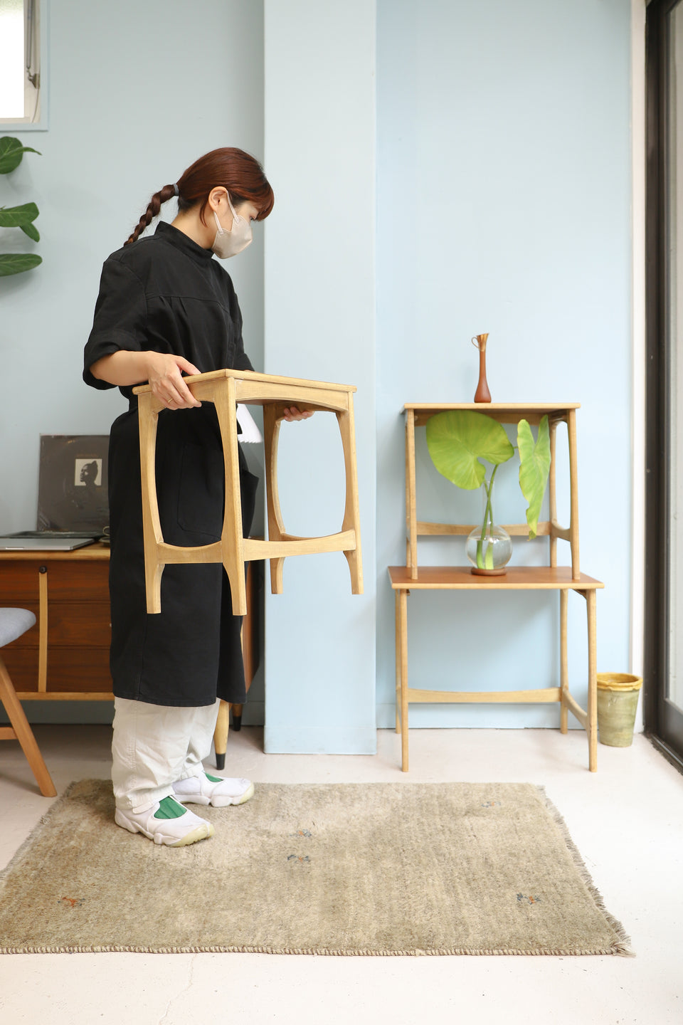 UK Vintage Nesting Table/イギリスヴィンテージ ネストテーブル サイドテーブル チーク材