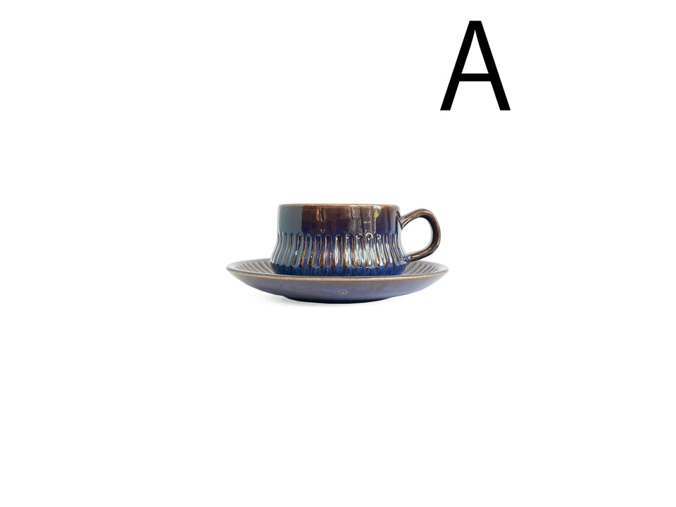 Swedish Vintage Gefle Kosmos Tea Cup and Saucer Plate/ゲフレ コスモス ティーカップ&ソーサー プレート 北欧食器 スウェーデンヴィンテージ