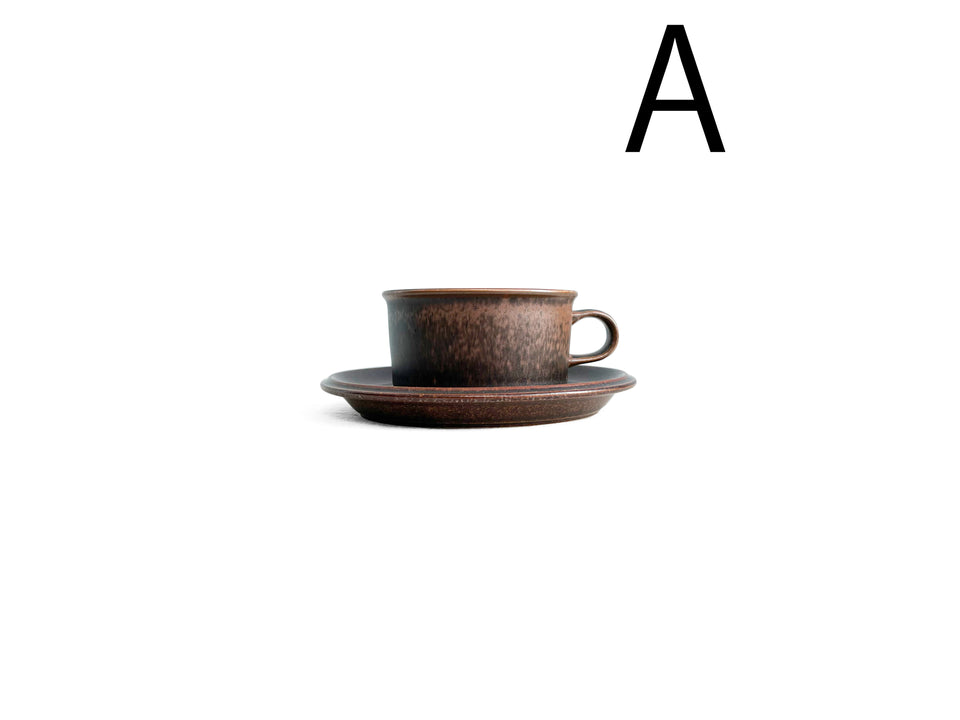 Finnish Vintage ARABIA Ruska Tea Cup and Saucer/アラビア ルスカ ティーカップ&ソーサー 北欧インテリア ヴィンテージ食器