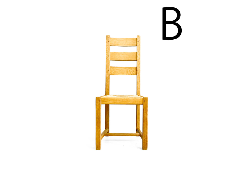 Ludwik Styl Oakwood Rush Seat High Back Chair/ポーランド製 ハイバックチェア オーク材 ラッシュシート 椅子