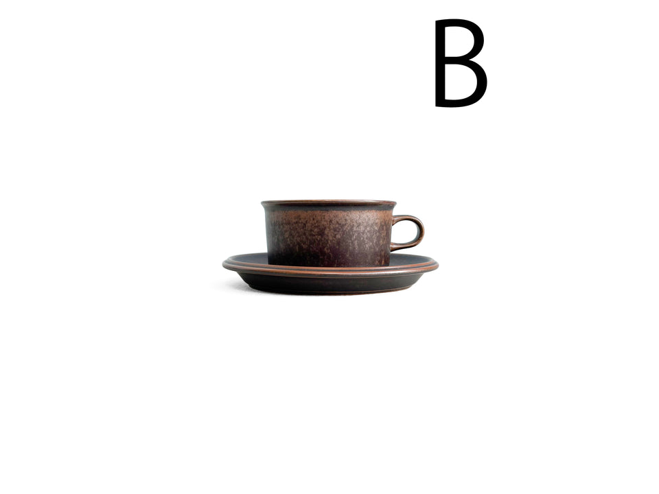 Finnish Vintage ARABIA Ruska Tea Cup and Saucer/アラビア ルスカ ティーカップ&ソーサー 北欧インテリア ヴィンテージ食器