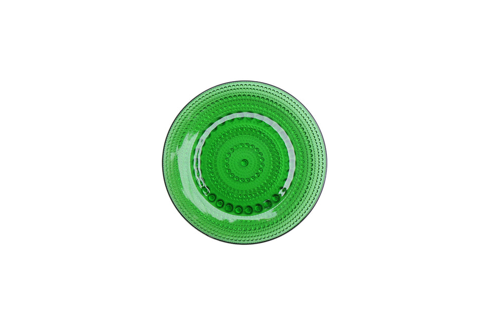 ARABIA Nuutajarvi Kastehelmi Plate 14cm Green/アラビア ヌータヤルヴィ カステヘルミ プレート グリーン