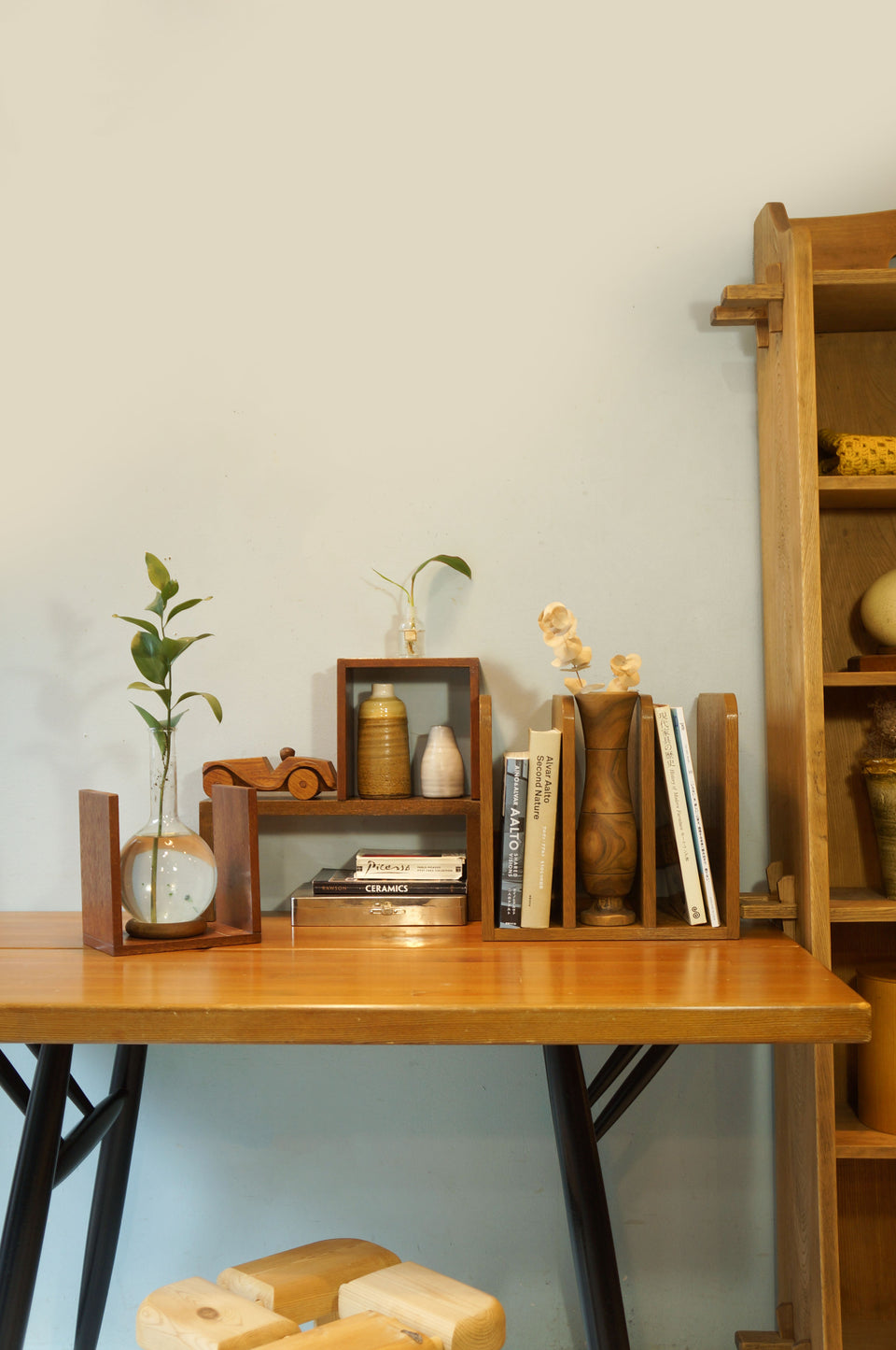 Japanese Vintage Desktop Book Stand/ジャパンヴィンテージ 卓上ブックスタンド 本立て