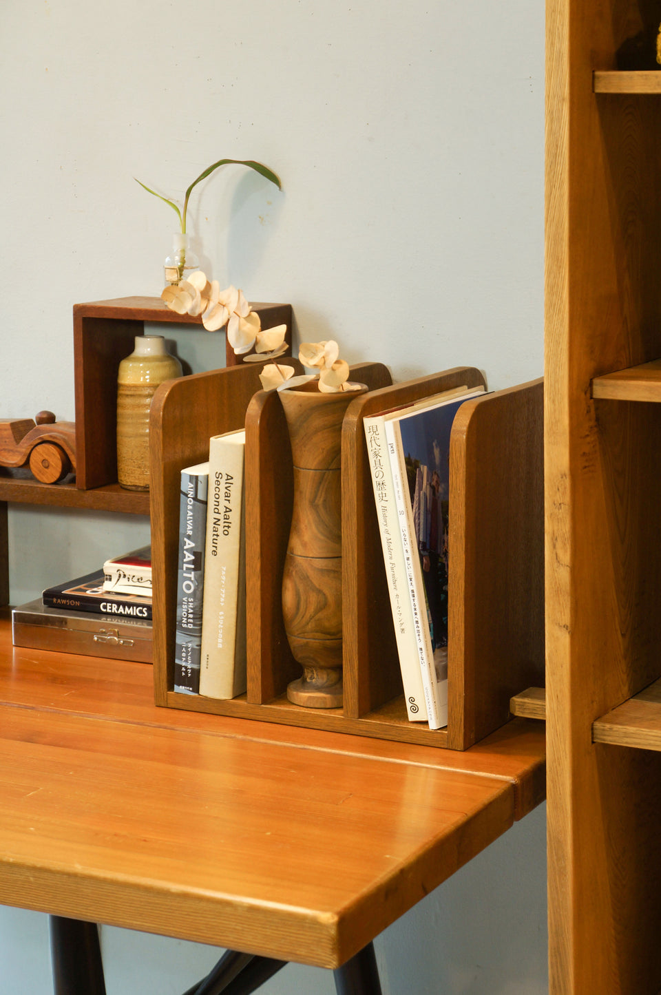 Japanese Vintage Desktop Book Stand/ジャパンヴィンテージ 卓上ブックスタンド 本立て