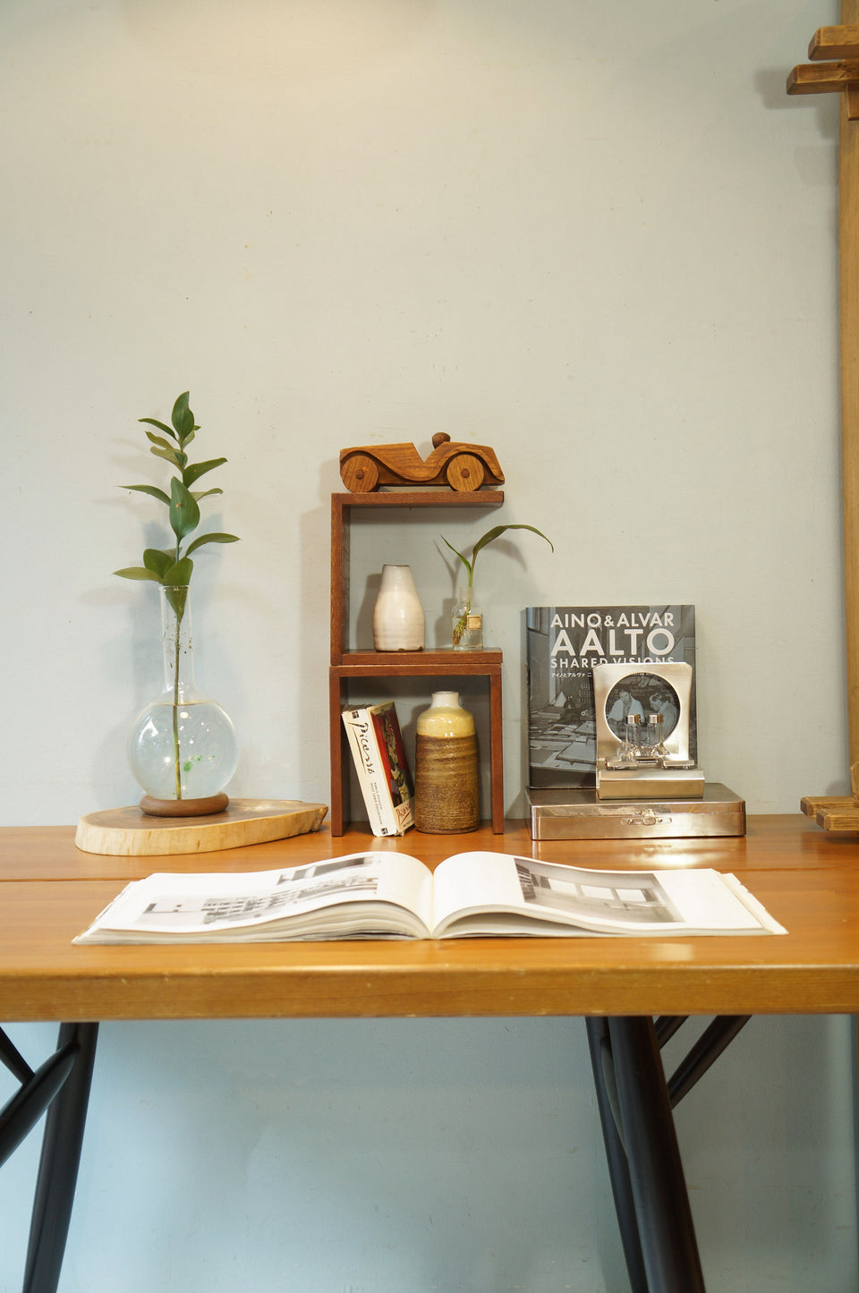 Japanese Vintage Desktop Book Stand/ジャパンヴィンテージ 卓上ブックスタンド 本立て