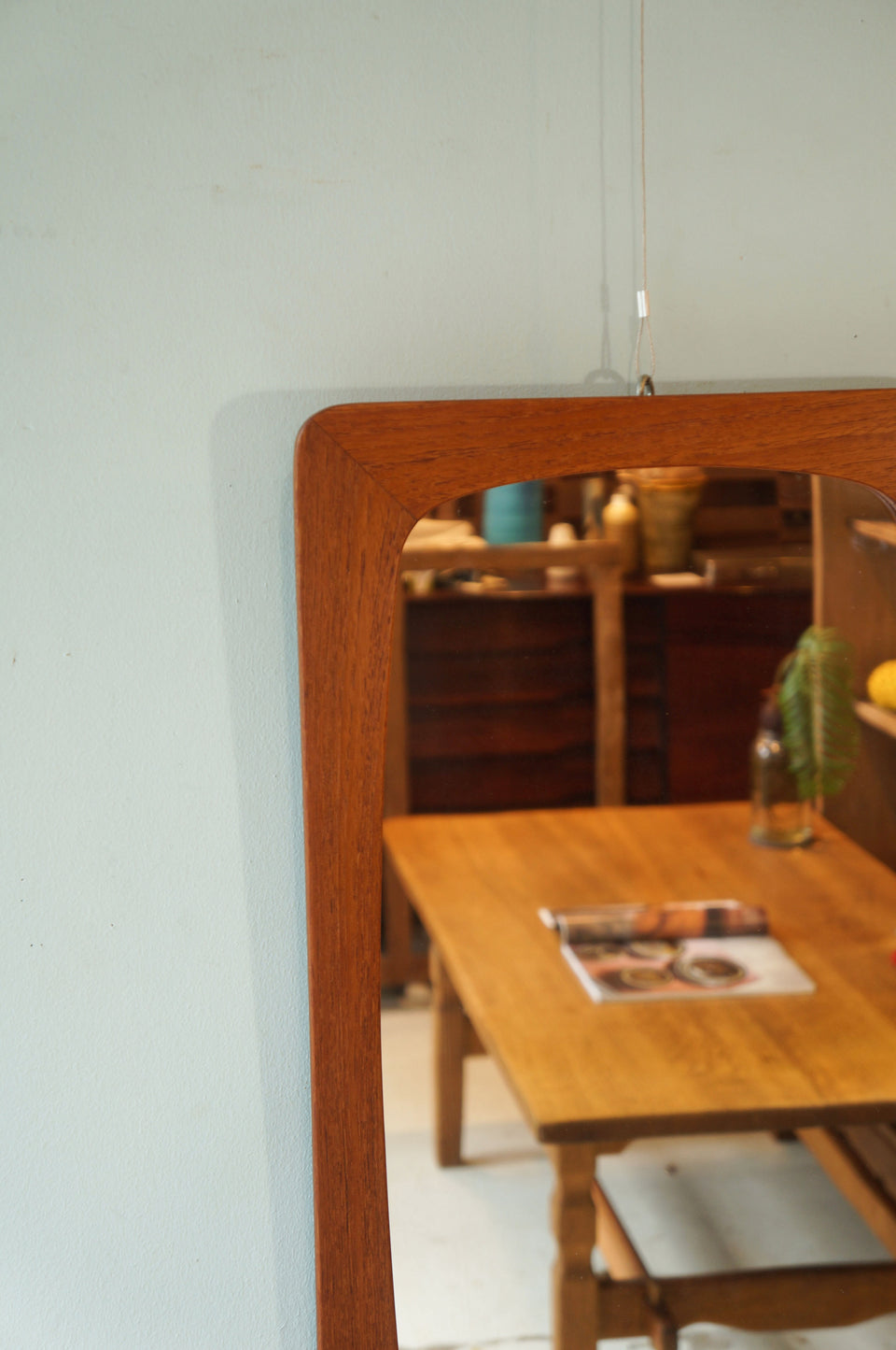 Danish Vintage Teak Wall Mirror/デンマークヴィンテージ ウォールミラー 壁掛けミラー チーク材