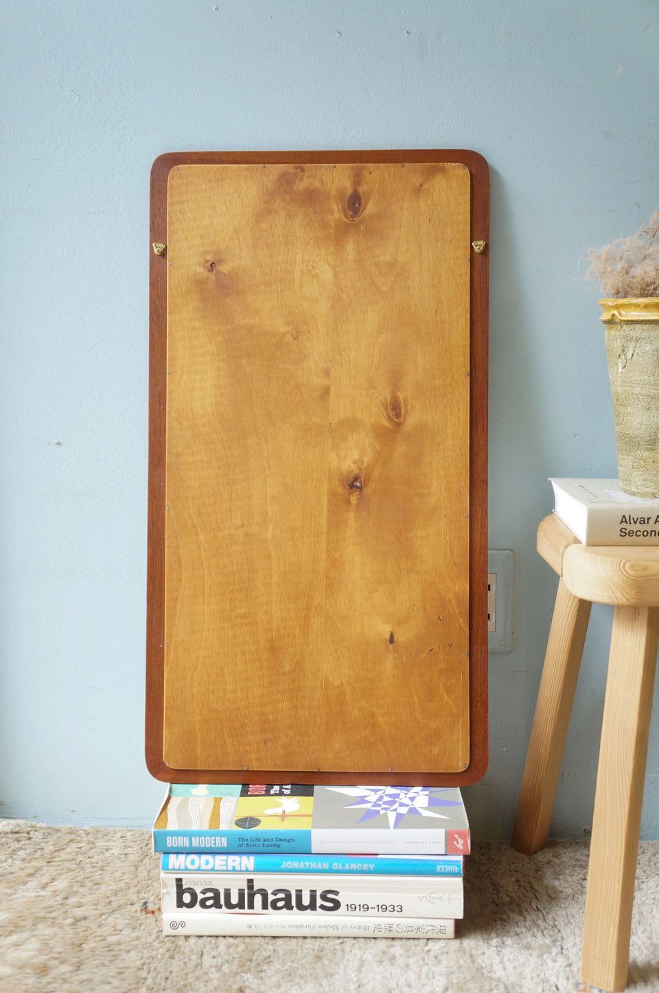 Danish Vintage Teak Wall Mirror/デンマークヴィンテージ ウォールミラー 壁掛けミラー チーク材
