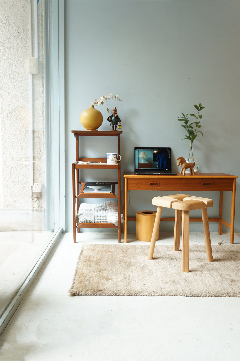 Old Karimoku Side Shelf/オールドカリモク サイドシェルフ マガジンラック