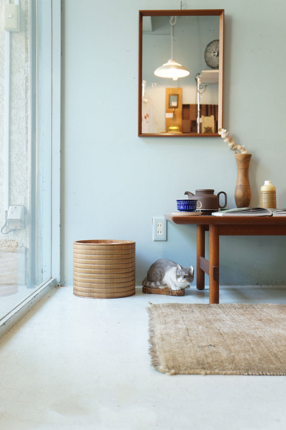 Wooden TEABURI Brazier Japanese Vintage/ジャパンヴィンテージ 手あぶり 丸火鉢 古道具