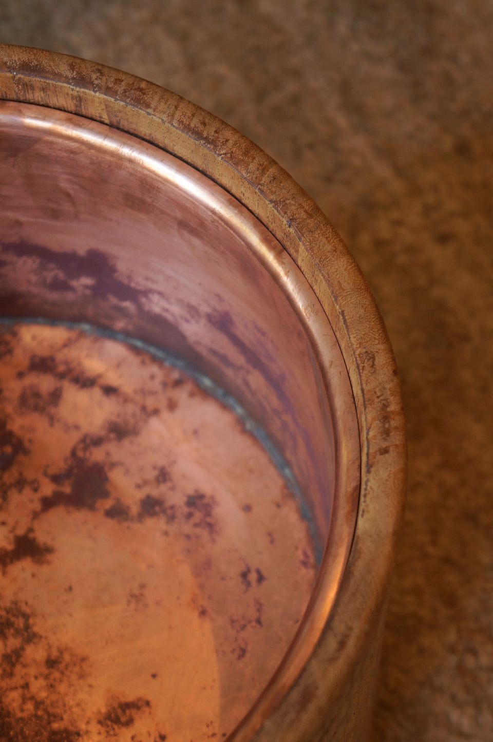 Wooden TEABURI Brazier Japanese Vintage/ジャパンヴィンテージ 手あぶり 丸火鉢 古道具