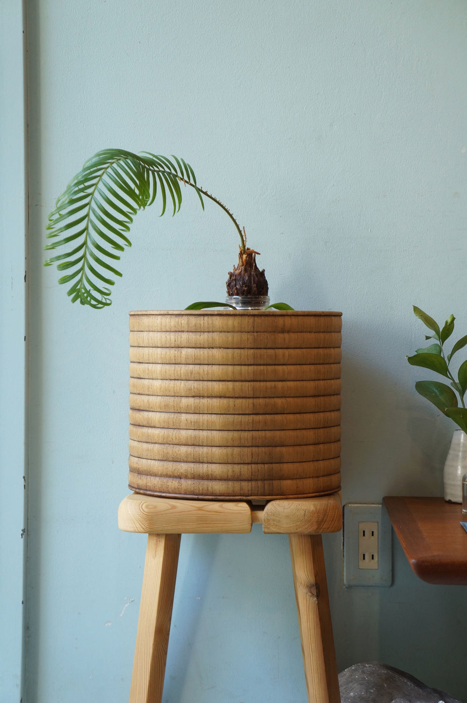 Wooden TEABURI Brazier Japanese Vintage/ジャパンヴィンテージ 手あぶり 丸火鉢 古道具