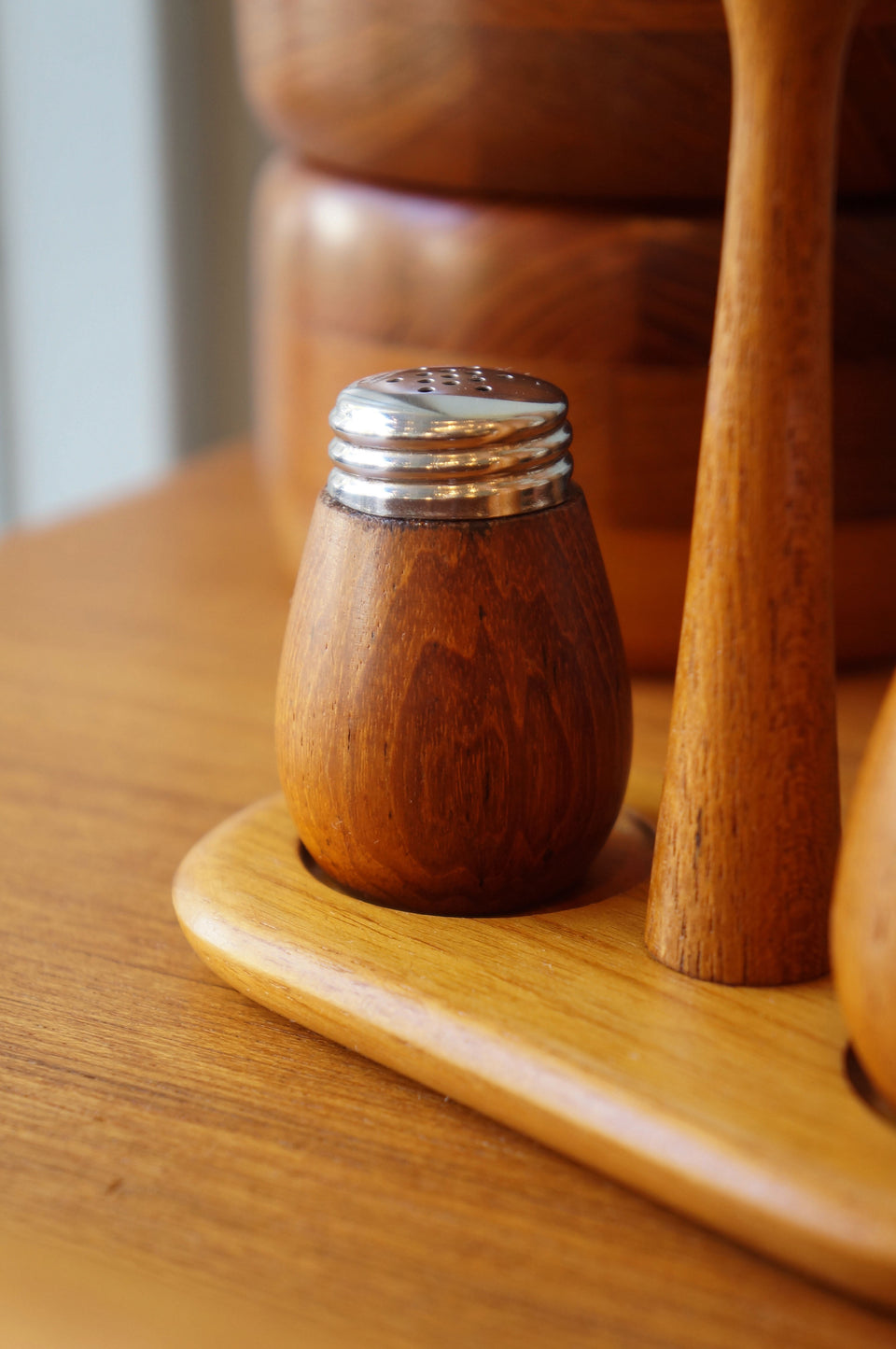 Swedish Vintage Karl Holmberg Salt&Pepper Shaker/スウェーデンヴィンテージ カールホルムベリ ソルト&ペッパー チーク材