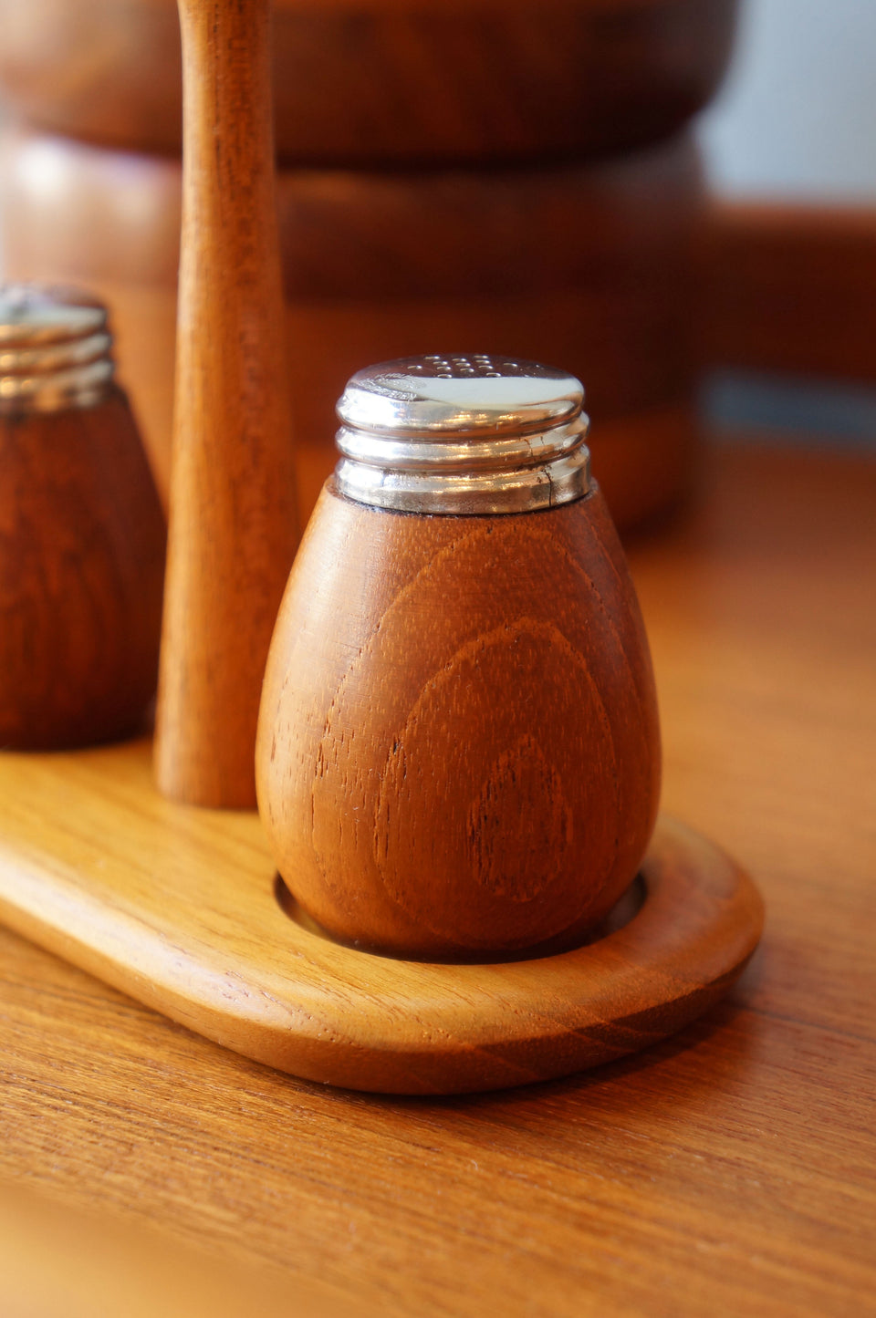 Swedish Vintage Karl Holmberg Salt&Pepper Shaker/スウェーデンヴィンテージ カールホルムベリ ソルト&ペッパー チーク材