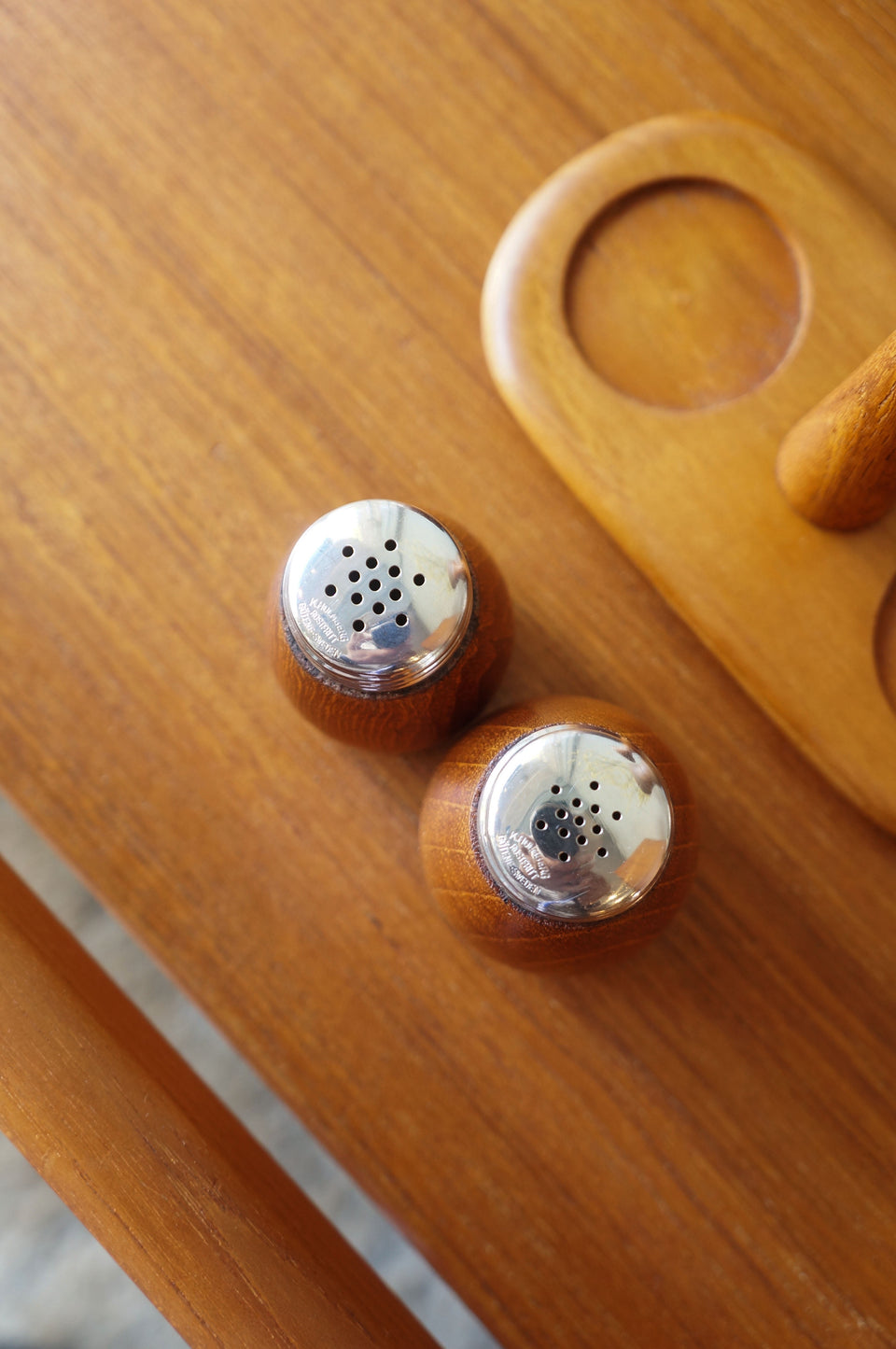 Swedish Vintage Karl Holmberg Salt&Pepper Shaker/スウェーデンヴィンテージ カールホルムベリ ソルト&ペッパー チーク材