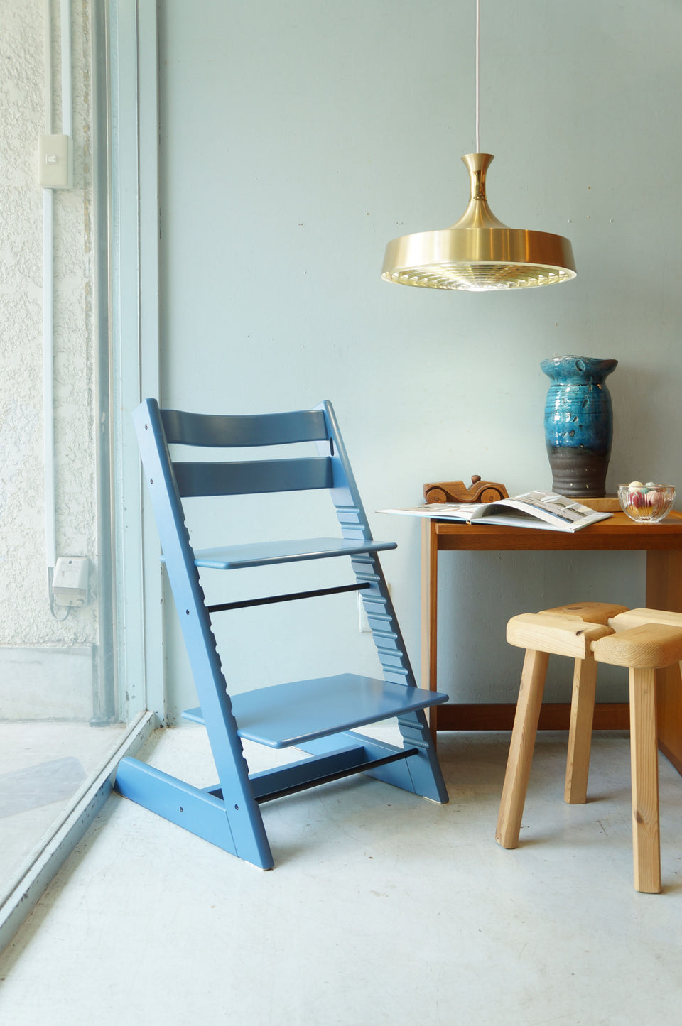 STOKKE TRIPP TRAPP Blue/ストッケ トリップトラップ ベビーチェア ブルー 廃盤カラー