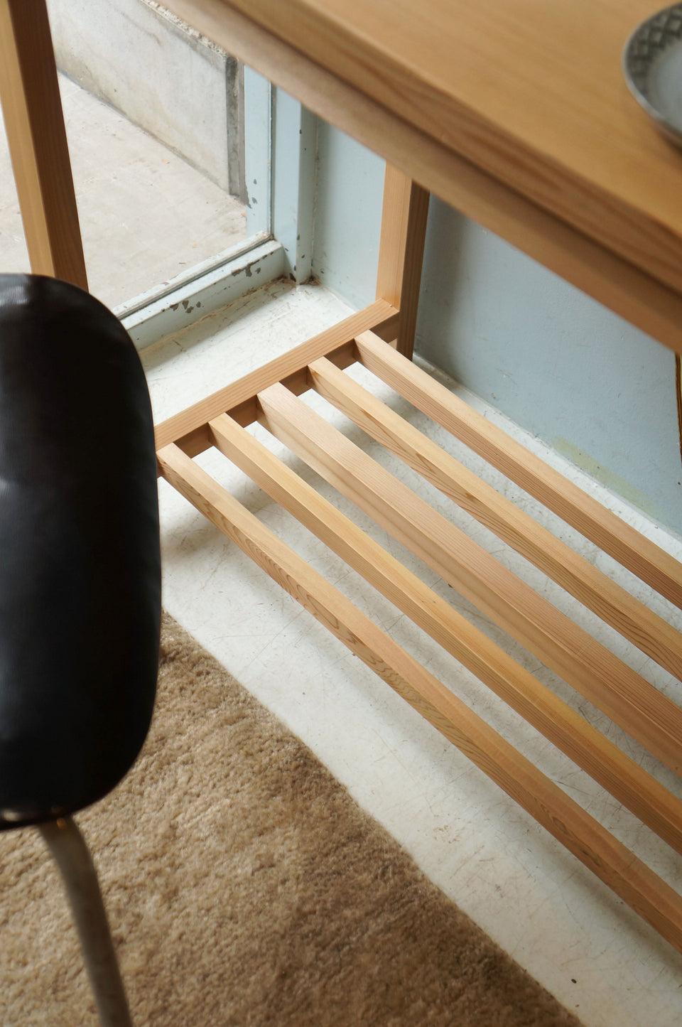 Wooden Slim Desk Table/木製 テーブル デスク 長机