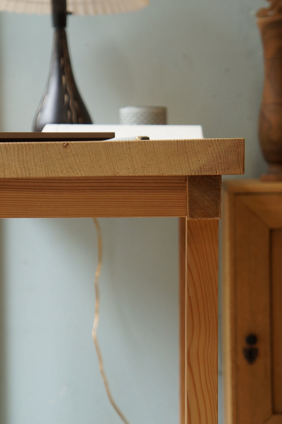 Wooden Slim Desk Table/木製 テーブル デスク 長机