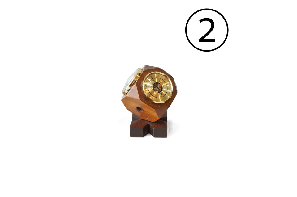 Japanese Vintage Clock and Thermo-hygrometer/ジャパンヴィンテージ 置時計 温湿度計 レトロインテリア