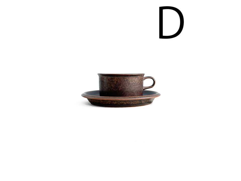 Finnish Vintage ARABIA Ruska Tea Cup and Saucer/アラビア ルスカ ティーカップ&ソーサー 北欧インテリア ヴィンテージ食器