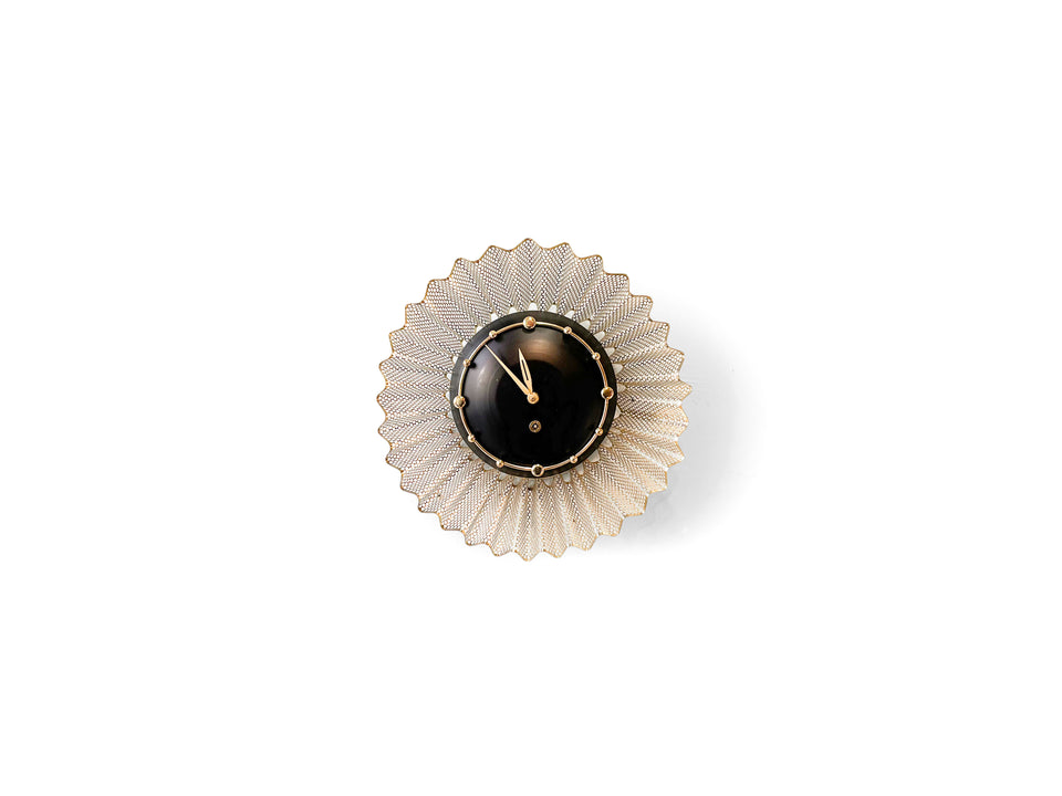 US Midcentury Vintage Sunburst Wall Clock/アメリカヴィンテージ ウォールクロック サンバースト ミッドセンチュリー