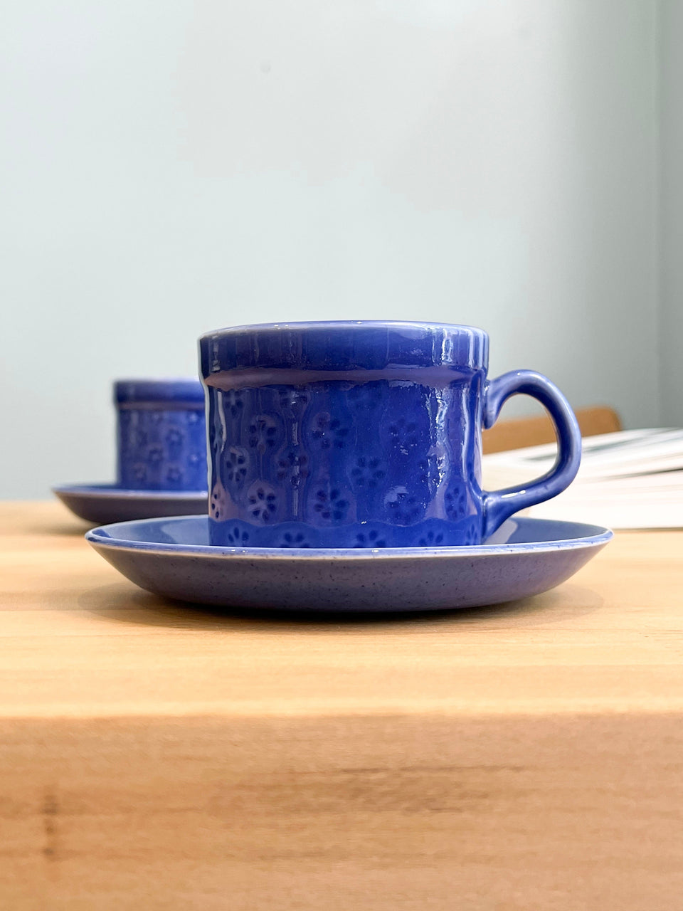 GUSTAVSBERG Veronika Coffee Cup and Saucer Karin Bjorquist/グスタフスベリ ヴェロニカ カップ&ソーサー カリン・ビョールクイスト 北欧食器