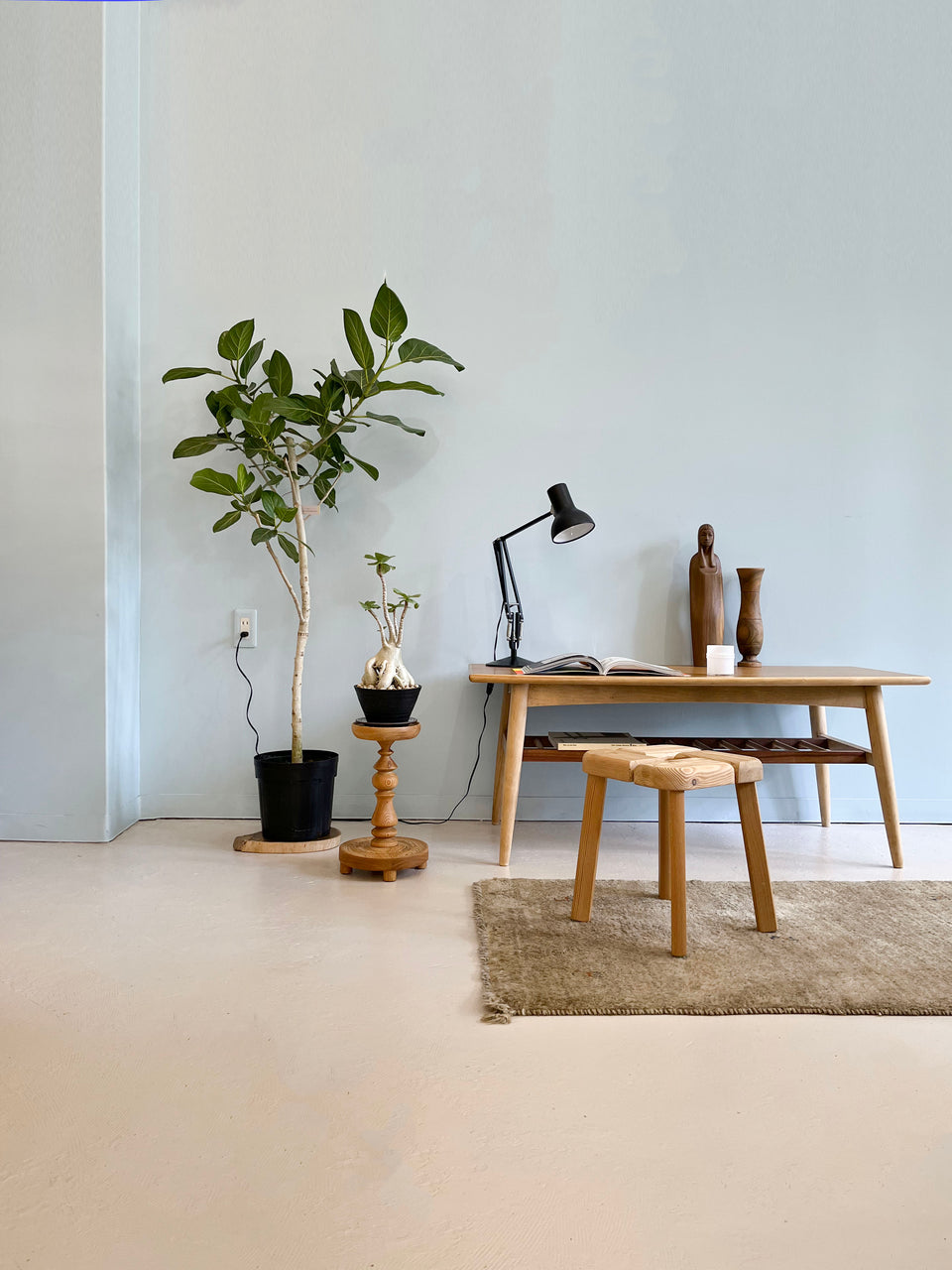 Plant Stand Pinewood Danish Vintage/デンマークヴィンテージ プラントスタンド パイン材 北欧インテリア