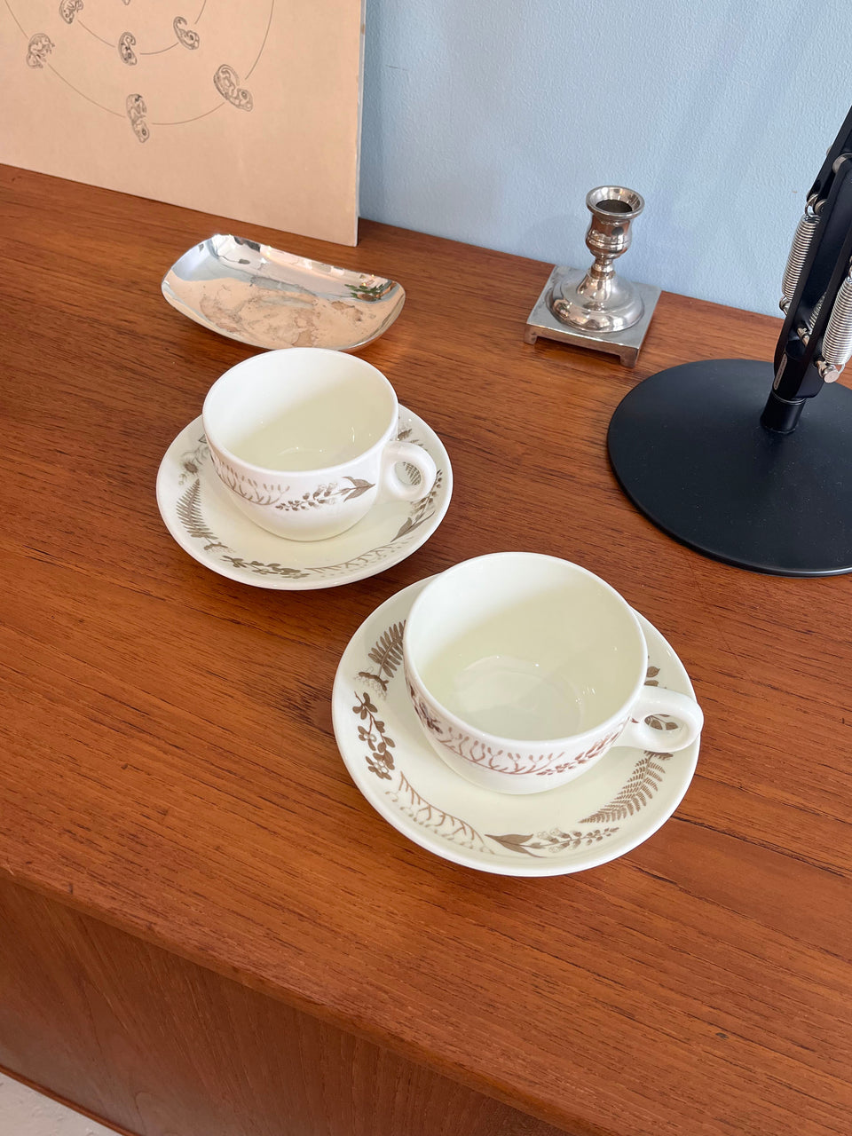 Gustavsberg Medicinalväxter Teacup and Saucer Stig Lindberg/グスタフスベリ ティーカップ&ソーサー スティグ・リンドベリ