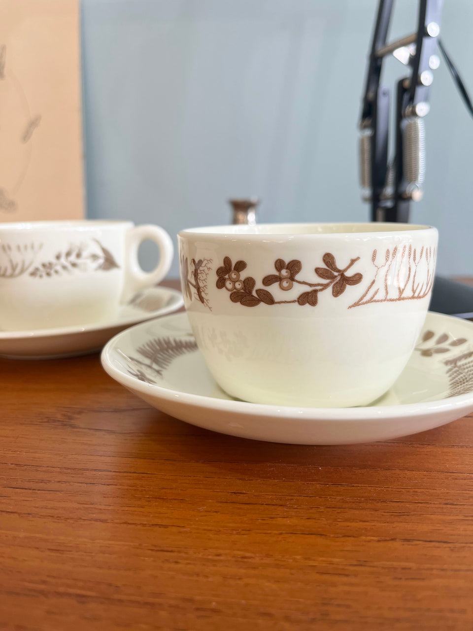 Gustavsberg Medicinalväxter Teacup and Saucer Stig Lindberg/グスタフスベリ ティーカップ&ソーサー スティグ・リンドベリ