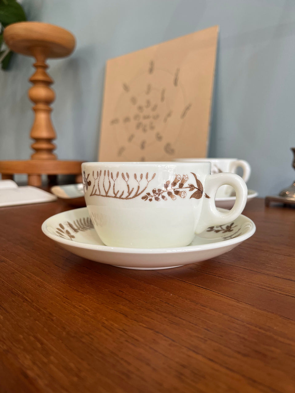 Gustavsberg Medicinalväxter Teacup and Saucer Stig Lindberg/グスタフスベリ ティーカップ&ソーサー スティグ・リンドベリ