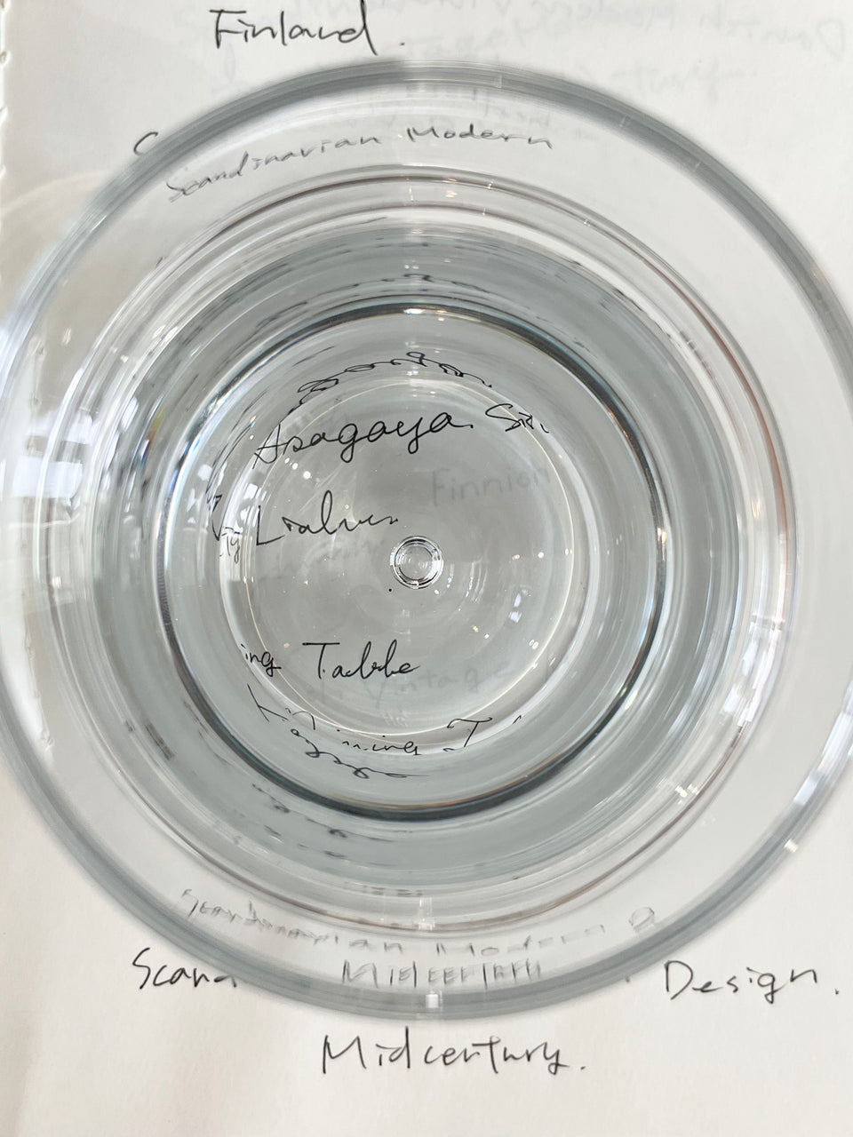 Holmegaard Sidse Werner Regiment Rock Glass/ホルムガード シセ・ヴェアナー ロックグラス デンマーク 北欧ヴィンテージ食器