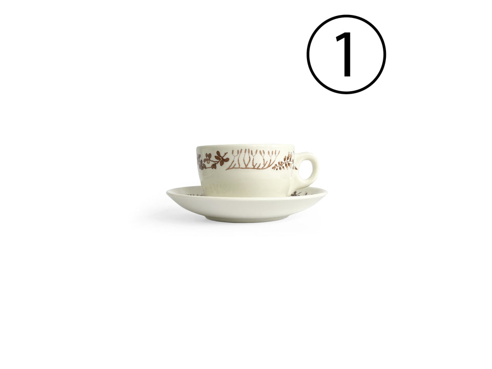 Gustavsberg Medicinalväxter Teacup and Saucer Stig Lindberg/グスタフスベリ ティーカップ&ソーサー スティグ・リンドベリ