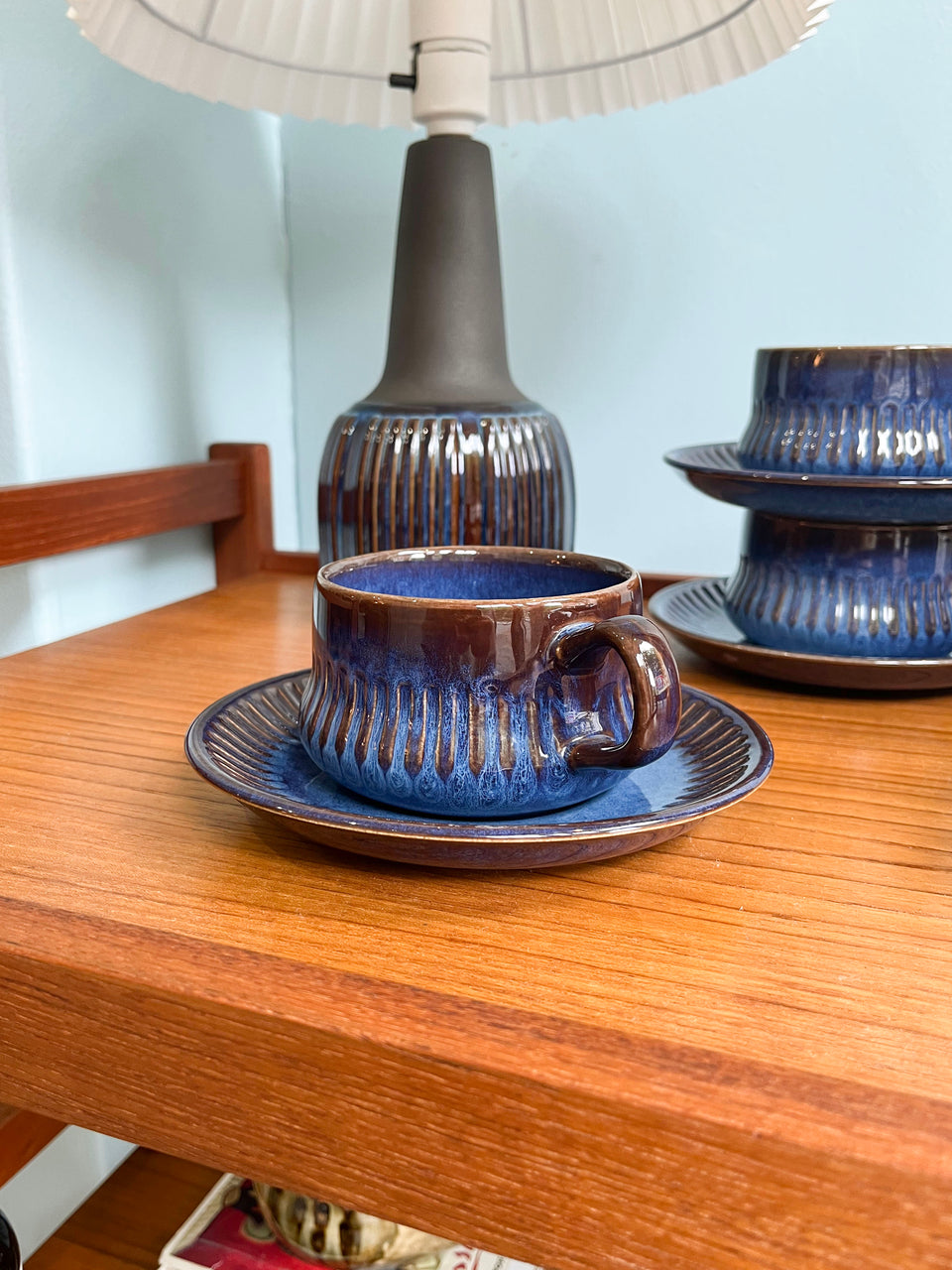 Gefle Kosmos Tea Cup and Saucer Swedish Vintage/ゲフレ コスモス ティーカップ&ソーサー 北欧食器 スウェーデンヴィンテージ