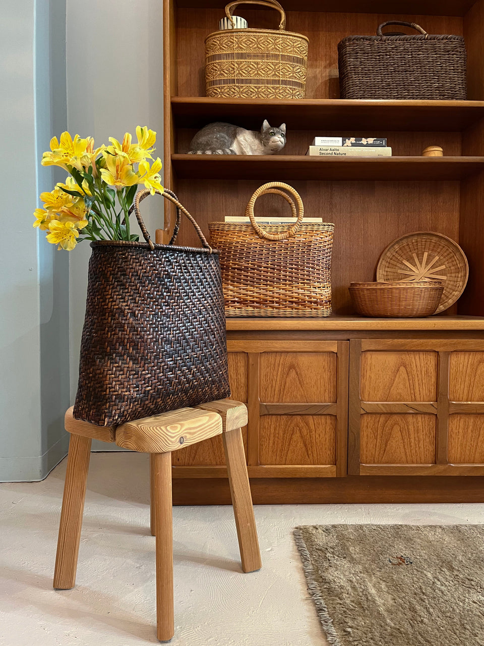 Japanese Vintage Basket Bags/ヴィンテージ カゴバッグ インテリア雑貨 シャビーシック 古道具