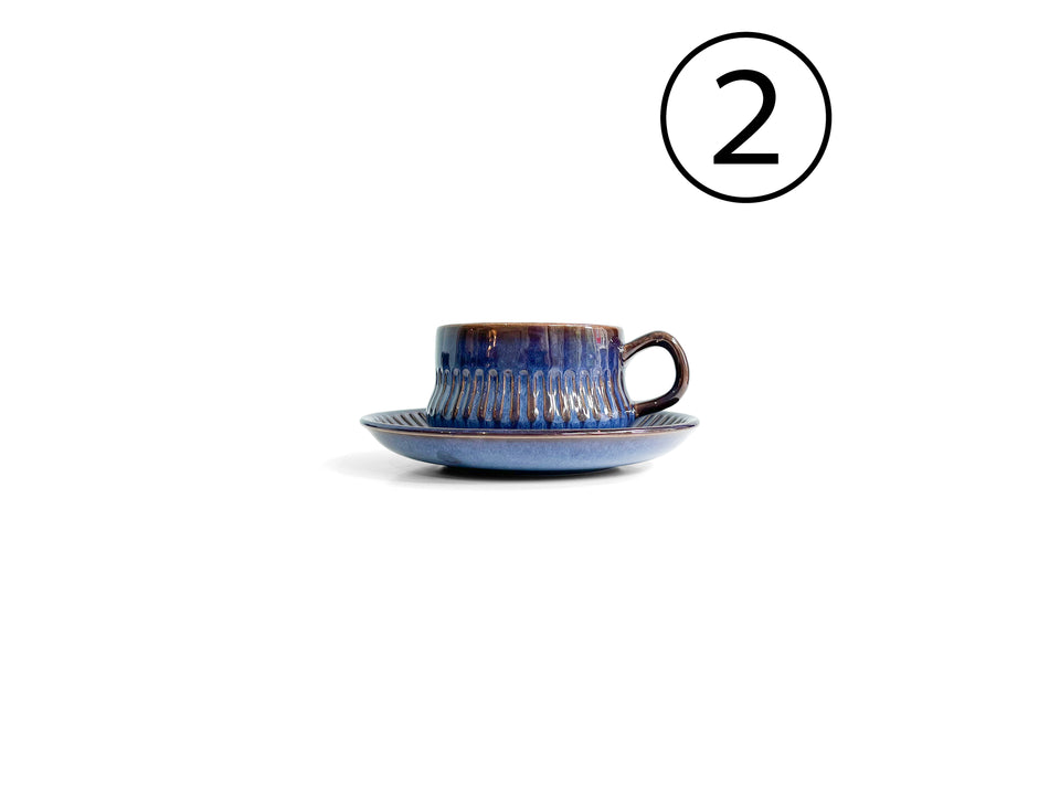 Gefle Kosmos Tea Cup and Saucer Swedish Vintage/ゲフレ コスモス ティーカップ&ソーサー 北欧食器 スウェーデンヴィンテージ
