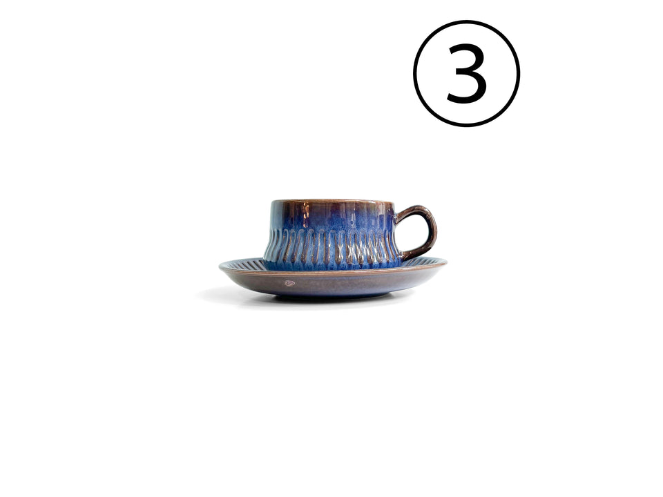 Gefle Kosmos Tea Cup and Saucer Swedish Vintage/ゲフレ コスモス ティーカップ&ソーサー 北欧食器 スウェーデンヴィンテージ