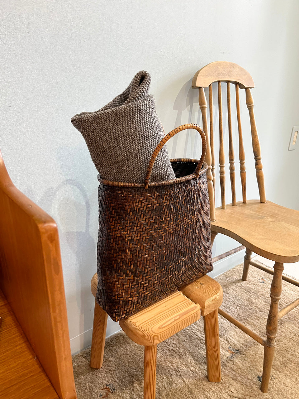 Japanese Vintage Basket Bags/ヴィンテージ カゴバッグ インテリア雑貨 シャビーシック 古道具