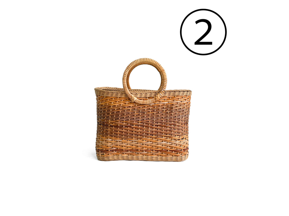 Japanese Vintage Basket Bags/ヴィンテージ カゴバッグ インテリア雑貨 シャビーシック 古道具