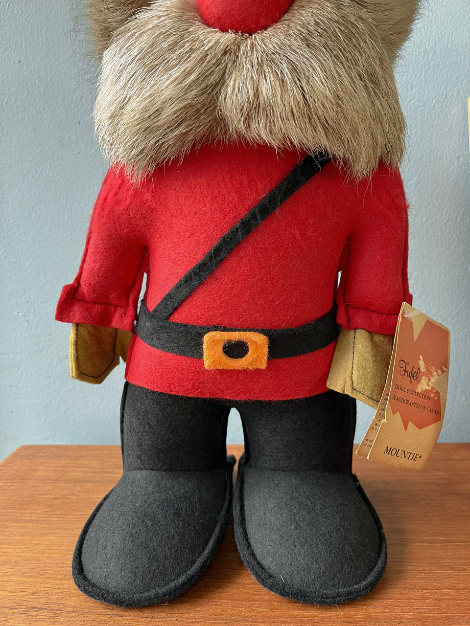Fufel Doll Collection MOUNTIE Made in Canada/カナダ製 フェルト人形 マウンティー インテリア ヴィンテージ雑貨