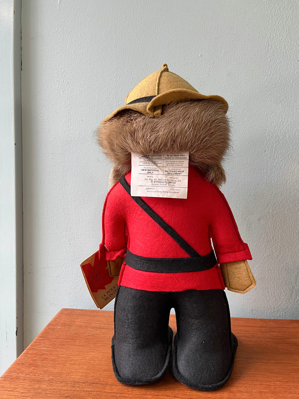 Fufel Doll Collection MOUNTIE Made in Canada/カナダ製 フェルト人形 マウンティー インテリア ヴィンテージ雑貨