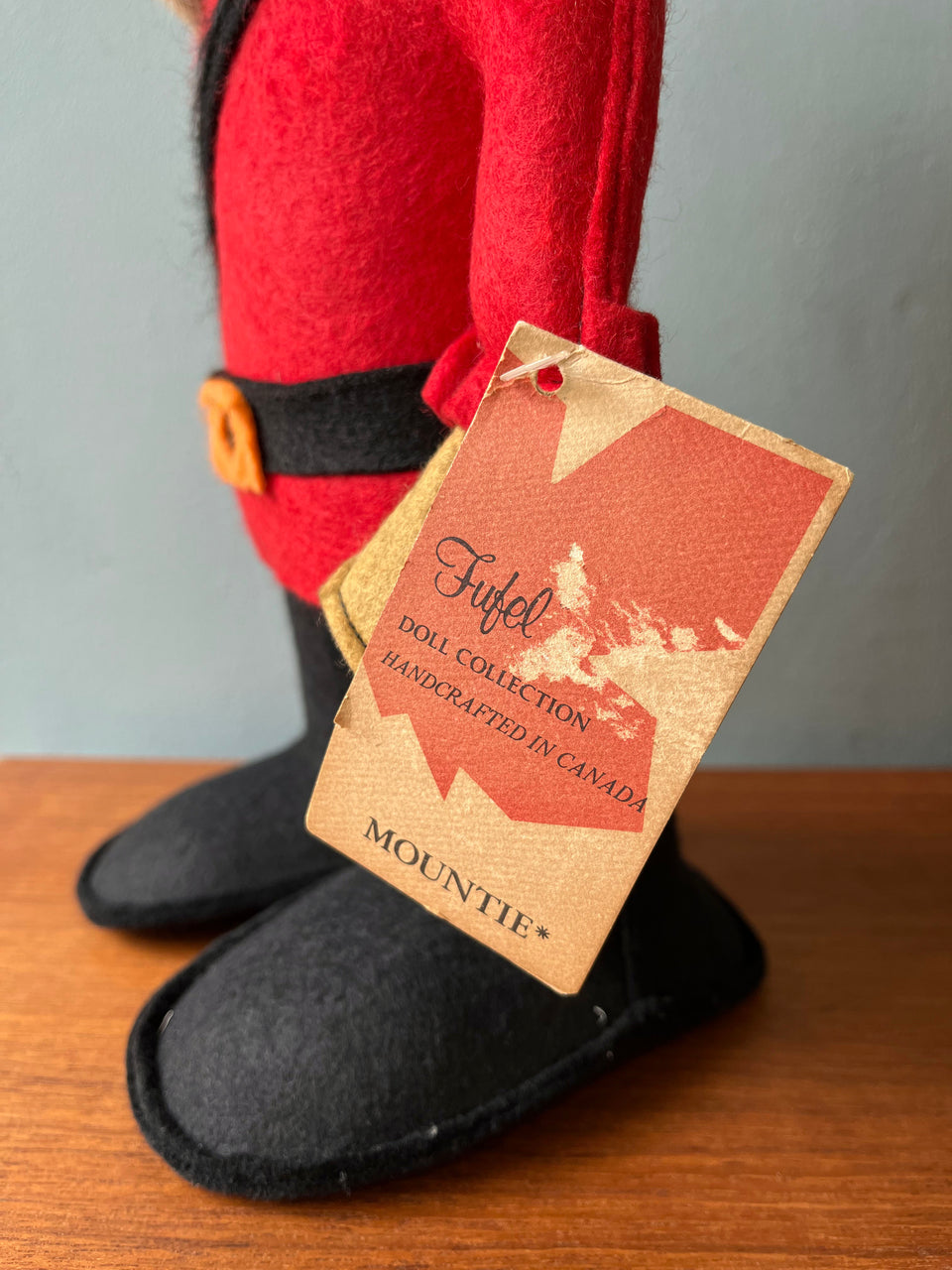 Fufel Doll Collection MOUNTIE Made in Canada/カナダ製 フェルト人形 マウンティー インテリア ヴィンテージ雑貨