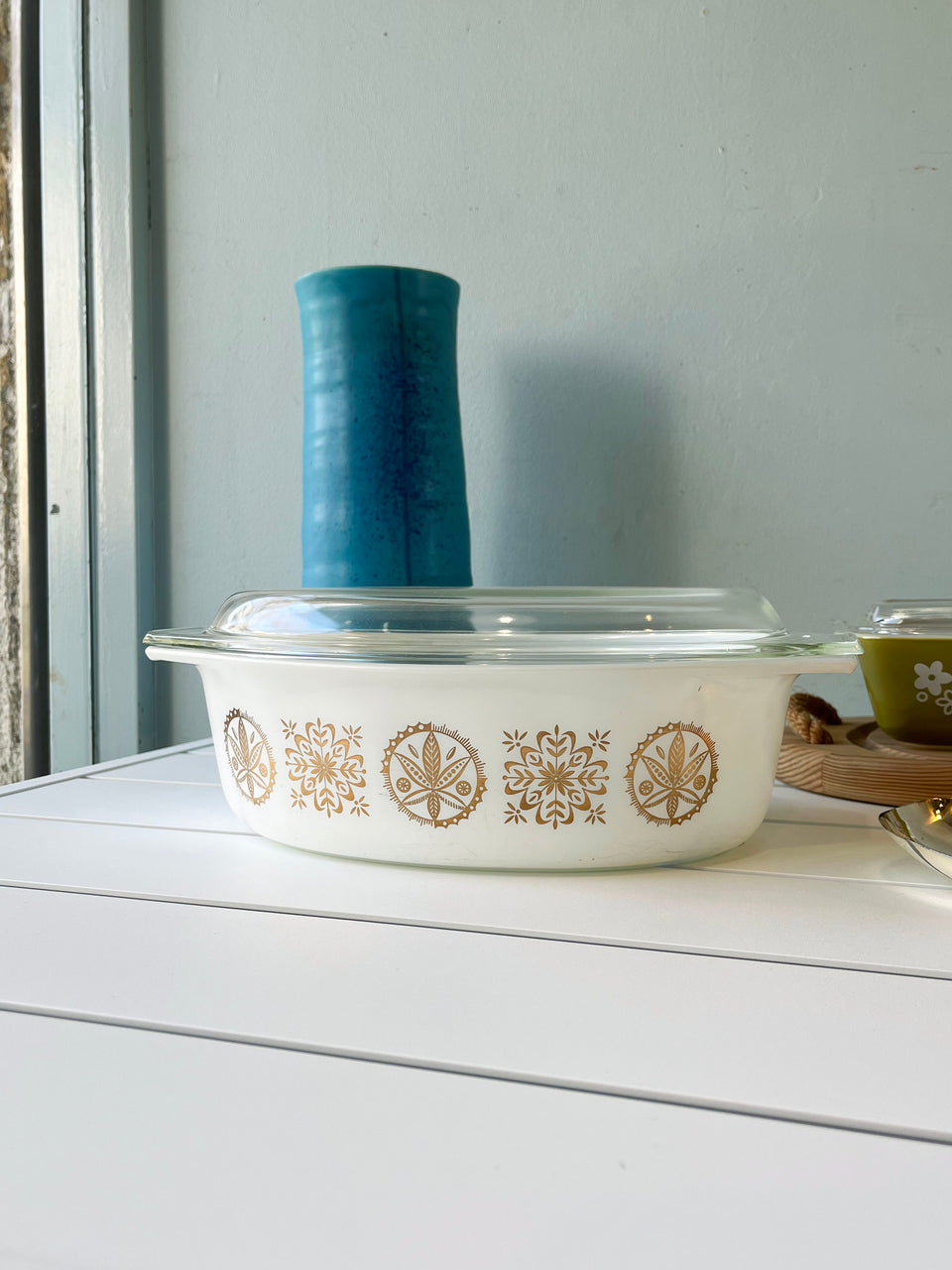 Old Pyrex Refrigerator Casserole/オールドパイレックス レフリジレーター キャセロール レトロ 食器