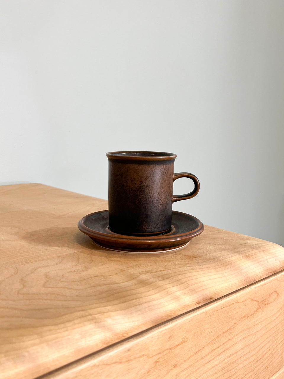 Finnish Vintage ARABIA Ruska Coffee Cup and Saucer/アラビア ルスカ コーヒーカップ&ソーサー 北欧食器 フィンランドヴィンテージ