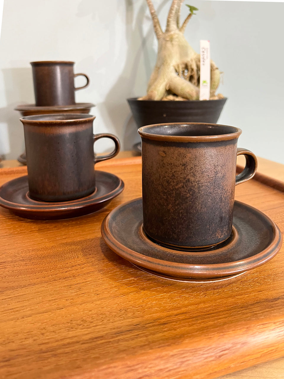Finnish Vintage ARABIA Ruska Coffee Cup and Saucer/アラビア ルスカ コーヒーカップ&ソーサー 北欧食器 フィンランドヴィンテージ