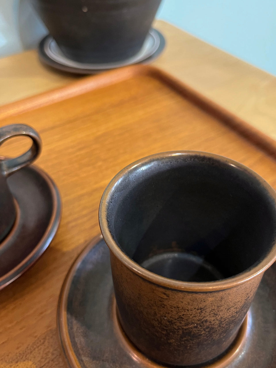 Finnish Vintage ARABIA Ruska Coffee Cup and Saucer/アラビア ルスカ コーヒーカップ&ソーサー 北欧食器 フィンランドヴィンテージ