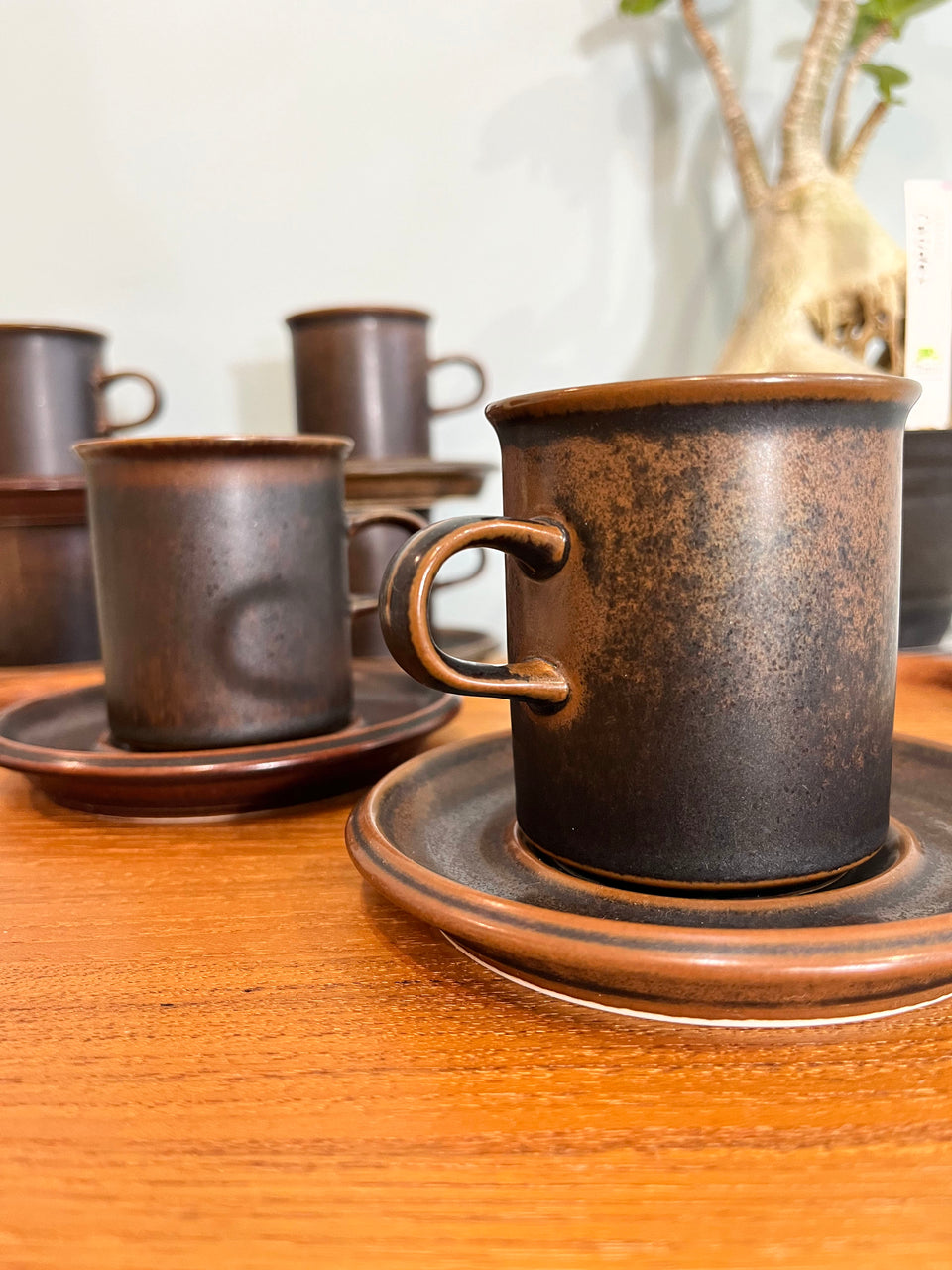 Finnish Vintage ARABIA Ruska Coffee Cup and Saucer/アラビア ルスカ コーヒーカップ&ソーサー 北欧食器 フィンランドヴィンテージ