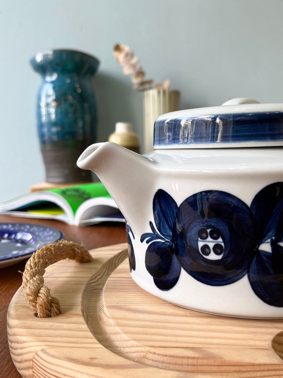 ARABIA Anemone Tea Pot Ulla Procope/アラビア アネモネ ウラ・プロコッペ 北欧食器 フィンランドヴィンテージ