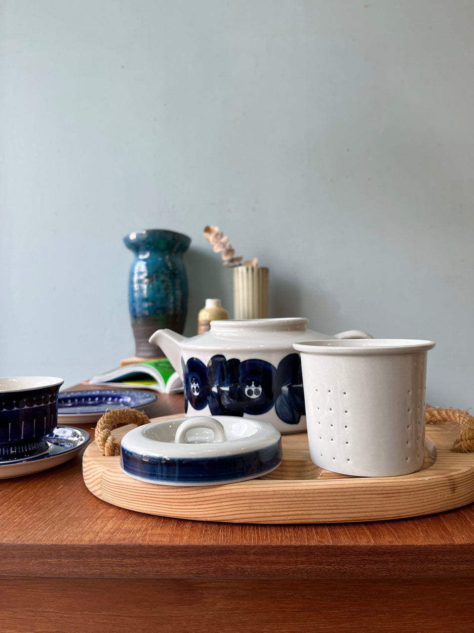 ARABIA Anemone Tea Pot Ulla Procope/アラビア アネモネ ウラ・プロコッペ 北欧食器 フィンランドヴィンテージ